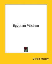 Cover of: Egyptian Wisdom