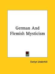 Cover of: German and Flemish Mysticism