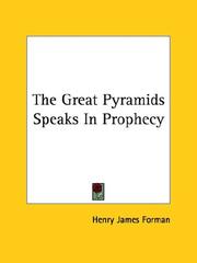 Cover of: The Great Pyramids Speaks In Prophecy