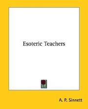 Cover of: Esoteric Teachers