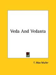 Cover of: Veda and Vedanta
