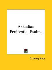 Cover of: Akkadian Penitential Psalms by Charles Loring Brace
