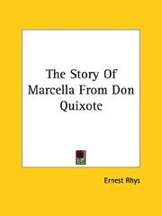 Cover of: The Story of Marcella from Don Quixote