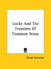 Cover of: Locke and the Frontiers of Common Sense
