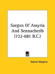 Cover of: Sargon of Assyria and Sennacherib (722-681 B.c.)