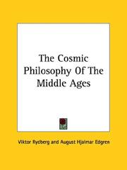 Cover of: The Cosmic Philosophy of the Middle Ages by Viktor Rydberg