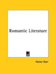 Cover of: Romantic Literature