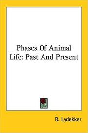 Cover of: Phases of Animal Life: Past and Present