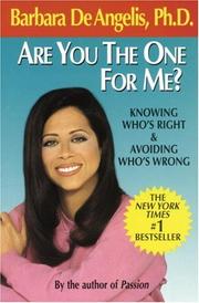 Cover of: Are You the One for Me?: Knowing Who's Right and Avoiding Who's Wrong
