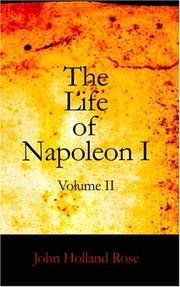Cover of: The Life of Napoleon I Volume II