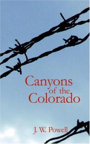 Cover of: Canyons of the Colorado