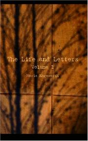 Cover of: The Life and Letters, Volume 1