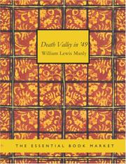 Cover of: Death Valley in \'49 (Large Print Edition) by William Lewis Manly