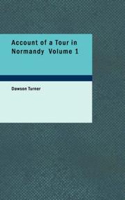 Cover of: Account of a Tour in Normandy, Volume 1