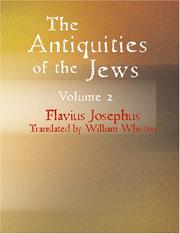 Cover of: The Antiquities of the Jews Volume 2 (Large Print Edition)
