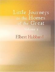 Cover of: Little Journeys to the Homes of the Great, Volume 02 (Large Print Edition): Little Journeys To the Homes of Famous Women