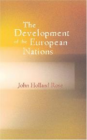 Cover of: The Development of the European Nations: 1870-1914 (5th ed.)