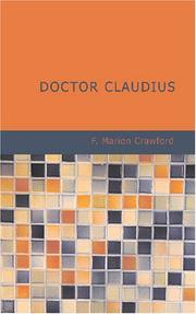Doctor Claudius by Francis Marion Crawford