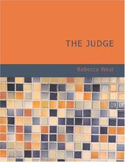 Cover of: The Judge (Large Print Edition) by Rebecca West
