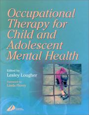 Occupational therapy for child and adolescent mental health