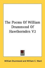 Cover of: The Poems Of William Drummond Of Hawthornden V2