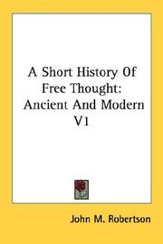 Cover of: A Short History Of Free Thought