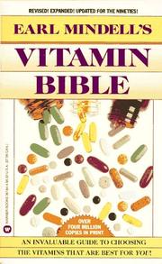 Cover of: Earl Mindell's Vitamin Bible