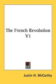 Cover of: The French Revolution V1