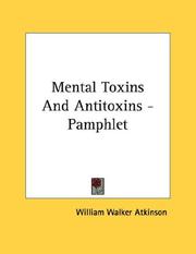 Cover of: Mental Toxins And Antitoxins - Pamphlet