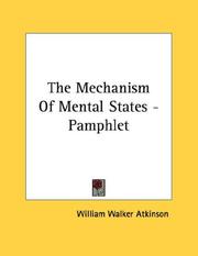 Cover of: The Mechanism Of Mental States - Pamphlet