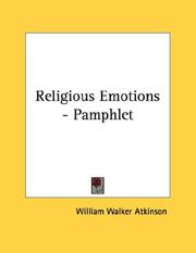 Cover of: Religious Emotions - Pamphlet