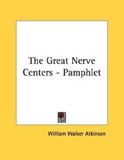 Cover of: The Great Nerve Centers - Pamphlet