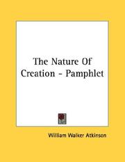 Cover of: The Nature Of Creation - Pamphlet