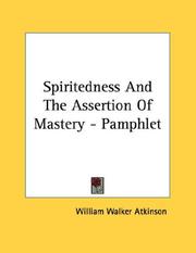 Cover of: Spiritedness And The Assertion Of Mastery - Pamphlet