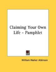 Cover of: Claiming Your Own Life - Pamphlet