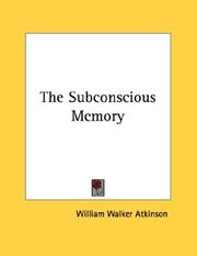 Cover of: The Subconscious Memory