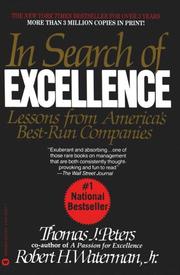 Cover of: In Search of Excellence Lessons From Ame