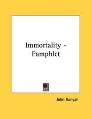 Cover of: Immortality - Pamphlet