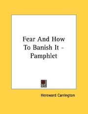 Cover of: Fear And How To Banish It - Pamphlet