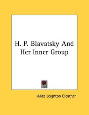 Cover of: H. P. Blavatsky And Her Inner Group
