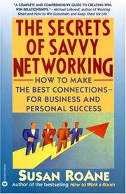Cover of: The secrets of savvy networking by Susan RoAne
