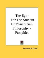 Cover of: The Ego | Freeman B. Dowd