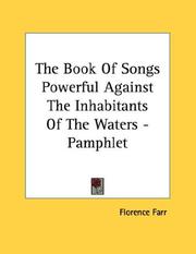 Cover of: The Book Of Songs Powerful Against The Inhabitants Of The Waters - Pamphlet