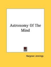 Cover of: Astronomy Of The Mind