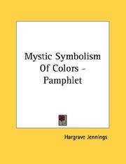 Cover of: Mystic Symbolism Of Colors - Pamphlet