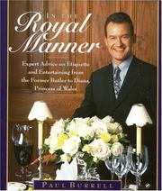 Cover of: In the Royal Manner : Expert Advice on Etiquette and Entertaining from the Former Butler to Diana, Princess of Wales
