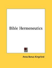 Cover of: Bible Hermeneutics