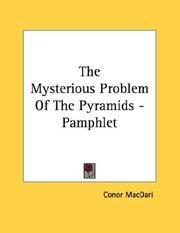 Cover of: The Mysterious Problem Of The Pyramids - Pamphlet