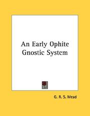 Cover of: An Early Ophite Gnostic System