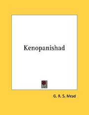 Cover of: Kenopanishad by G. R. S. Mead